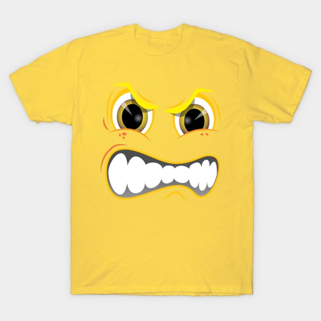 Angry Face Yl T-Shirt by Brobocop